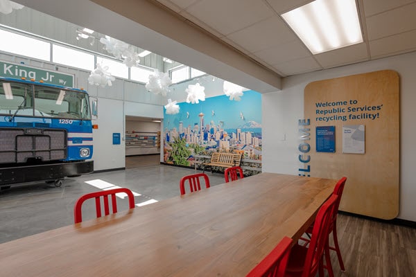 Seattle Recycling and Learning Center - Mural and Interior