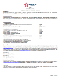 Pleasant Hill CA Billing and Collection Policy and Procedures