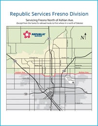 Fresno Operation Cleanup 2022 Schedule Map Fresno, Ca Trash & Recycling | Republic Services