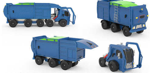 republic services diecast trucks