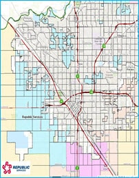 Operation Cleanup Fresno 2022 Schedule Map Fresno County, Ca Trash & Recycling | Republic Services