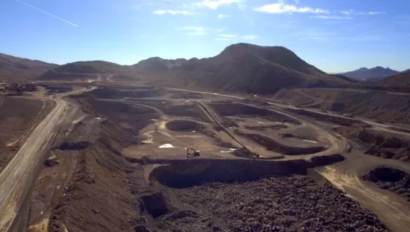 aerial view of a landfill