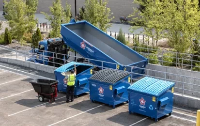 recycling and garbage container delivery